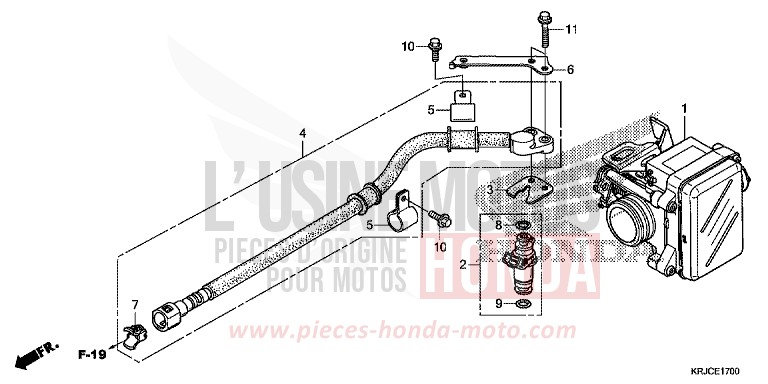 THROTTLE BODY for S-Wing ABS PEARL NIGHTSTAR BLACK (NHA84) from 2012